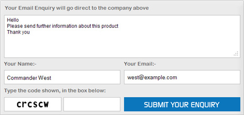 Email Enquiry Form